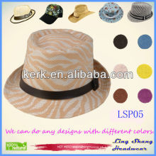 2013 Atacado tricotados Mulheres 100% Natural Panamá Chapéu de Palha de Papel, LSP05